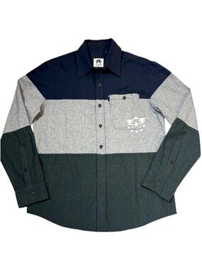 American Fighter Flannel Colorblock Button Down Shirt